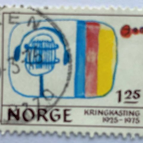 Norge  1975  Norsk Rikskringkastning  NK 760  Stemplet