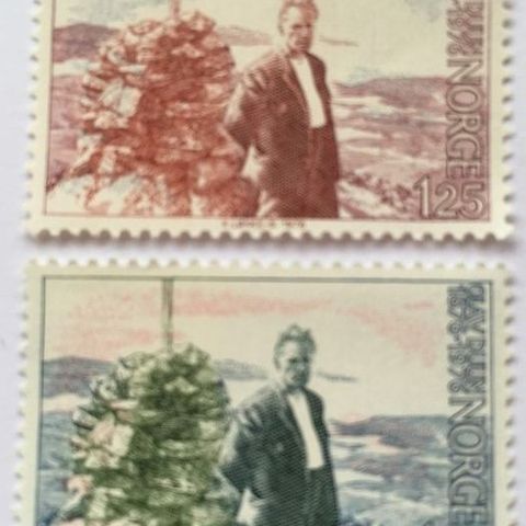 Norge, 1986 Olav Duun, NK 778 og NK 779. Postfrisk.