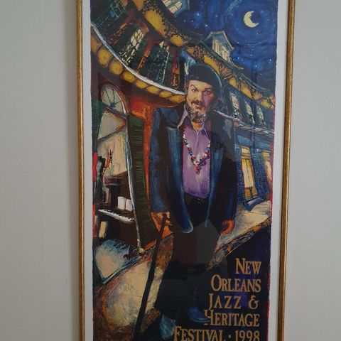 1998 New Orleans Jazz Fest (Jazz+Heritage Festival) print - Numbered