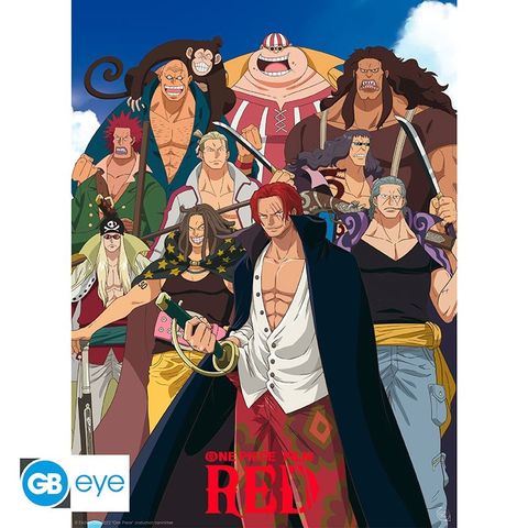 Anime Plakat ONE PIECE: RED - Poster Red Hair Pirates (52x38) cm