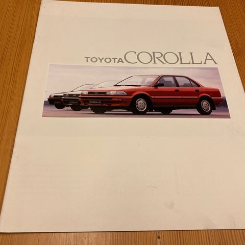 BILBROSJYRE - TOYOTA COROLLA - 1987