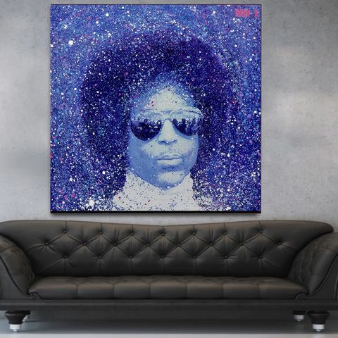 "Purple Prince" Funky kunstverk MO1