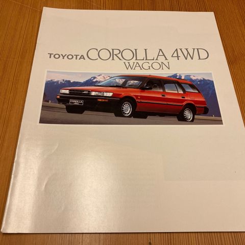 BILBROSJYRE - TOYOTA COROLLA 4WD WAGON - 1988