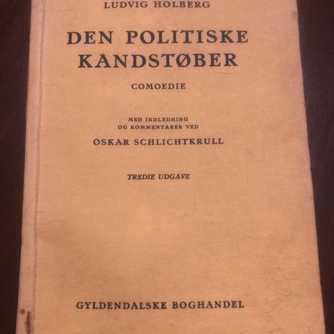 Den politiske kandstøber. Utgitt 1939