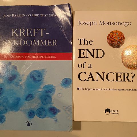 Bøker om kreft, begge for 50