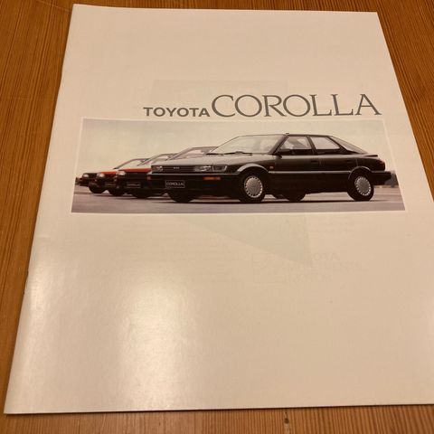 BILBROSJYRE - TOYOTA COROLLA - 1987