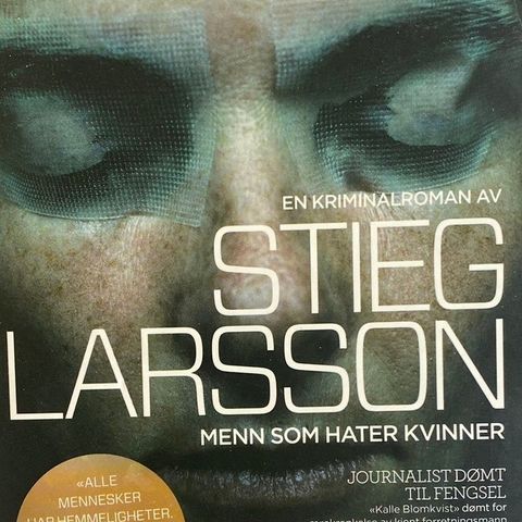 Stieg Larsson: "Menn som hater kvinner". Krim. Paperback