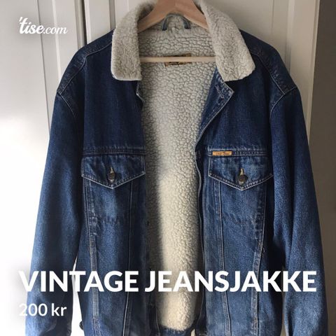Vintage Jeansjakke - pent brukt
