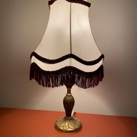 Messing bordlampe, retro