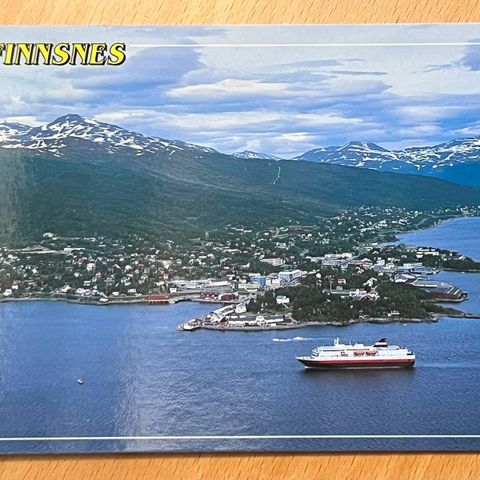 Finnsnes med Hurtigruten - ubrukt kort