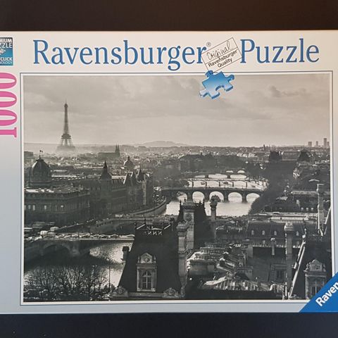 Ravensburger Puzzle 1000 biter - puslespill i sort/hvitt