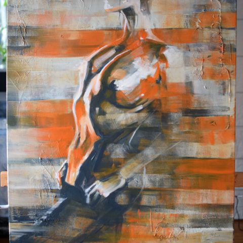 "Lilith" originaltverk 70x90 moderne aktmaleri