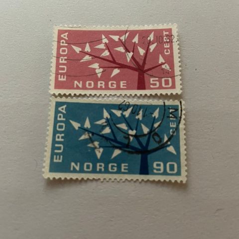 Norske frimerker 1962