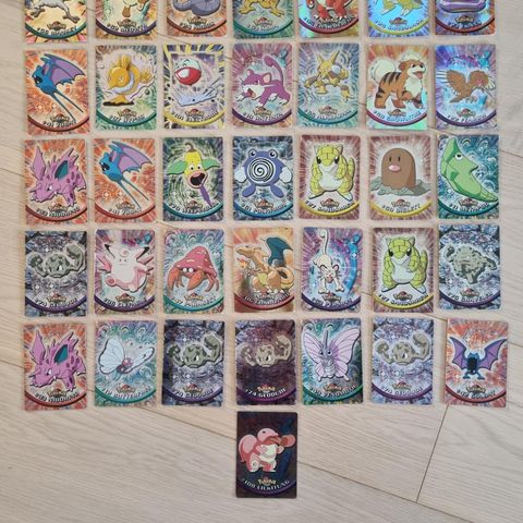 Topps glans pokemonkort (90 tallet)