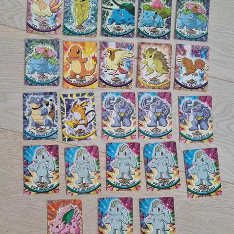 Topps pokemonkort (90 tallet)