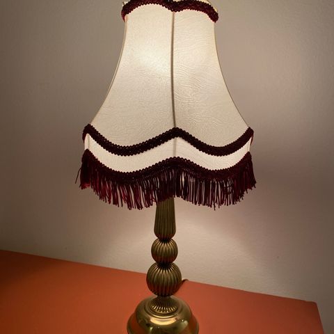 Messing bordlampe, retro