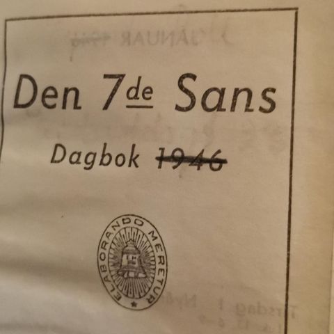 Den 7. Ende sans dagbok, 1946 lommeformat