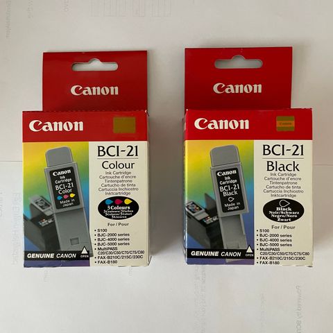 Canon BCI-21 Colour and Black