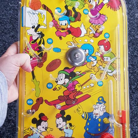 Flipperspill i plast, Walt Disney, 80-tallet