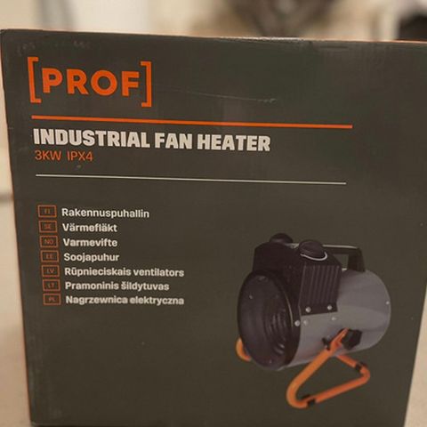 Industrial fan heater