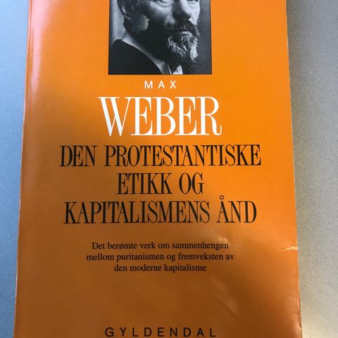 Den protestantiske etikk og kapitalismens ånd av Max Weber