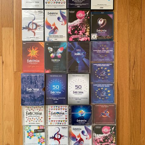 Stor Eurovision Song Contest DVD / CD samling