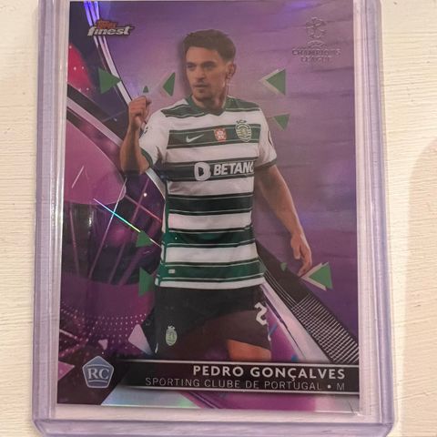 Pedro Goncalves topps finest /299 fotballkort Rookie kort