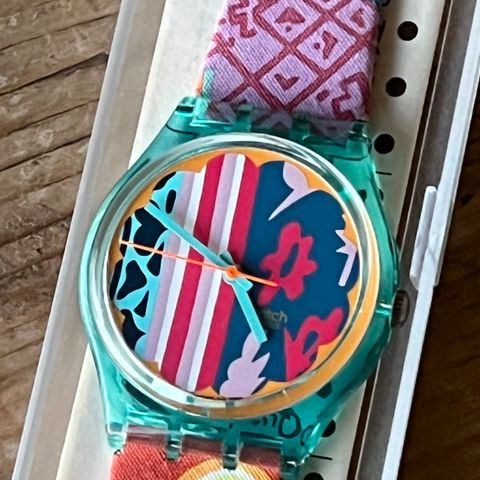 Swatch Mogador retro mint og i eske