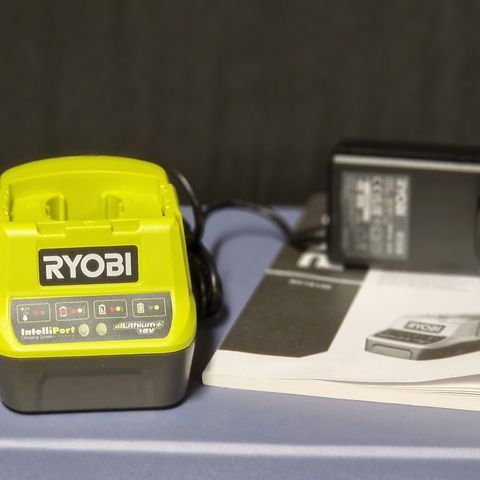 Ny Batterilader Ryobi One+ RC18120