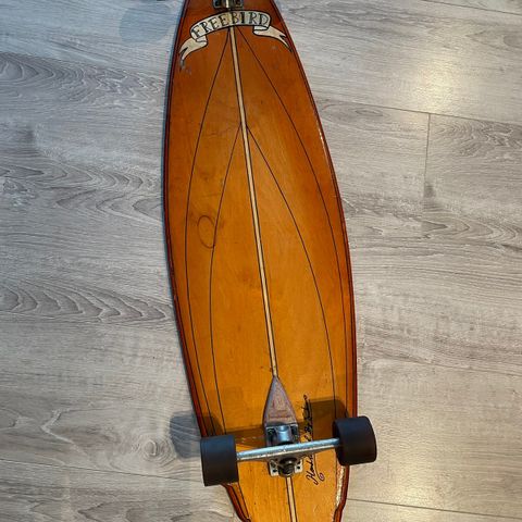 skateboard longboard med signatur