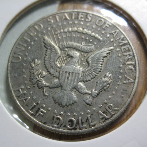 1/2 dollar USA 1968 D sølv Kennedy