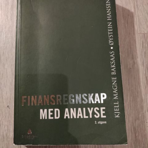 finansregnskap med analyse