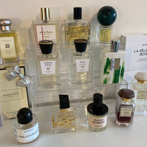 Parfymeprøver - Byredo, Glossier, Chanel, Diptyque, etc.