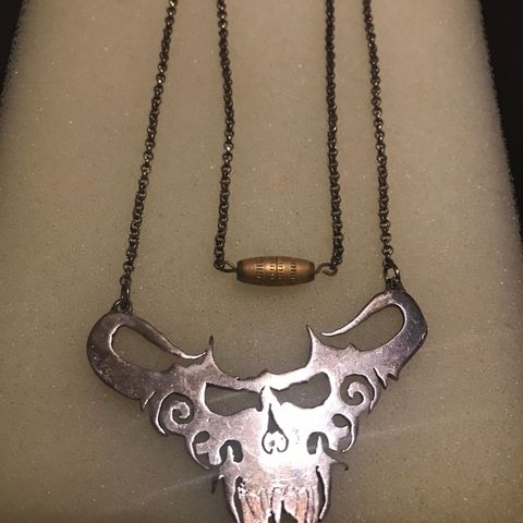 halskjede 925 Sterling Silver custom Danzig/ Misfits necklace