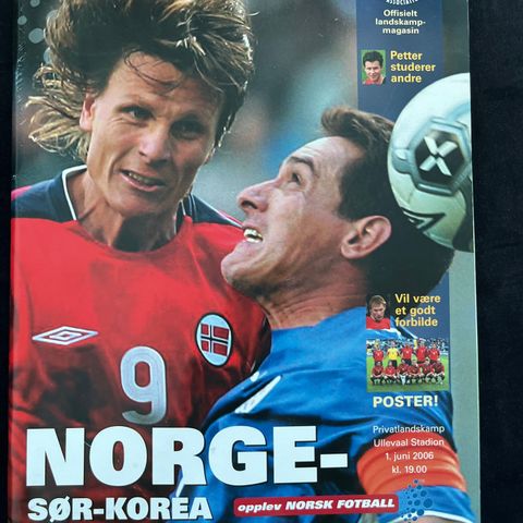 Kampprogram Norge - Sør-Korea 2006