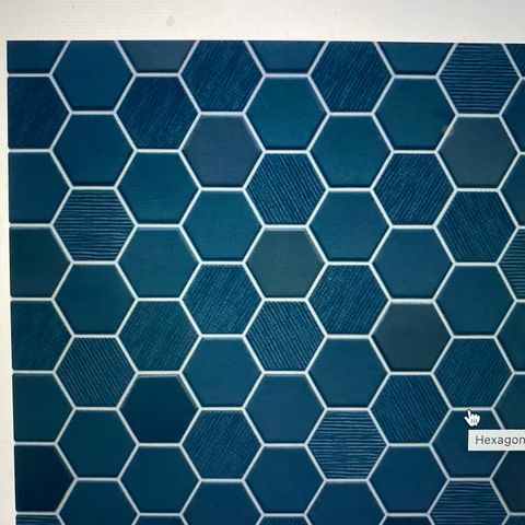 Hexa mosaikk deep navy mix fliser ønskes kjøpt