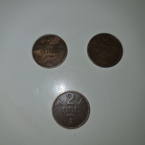 NY PRIS! Diverse mynter 1923-1970. Selges som sett, eller enkeltvis.