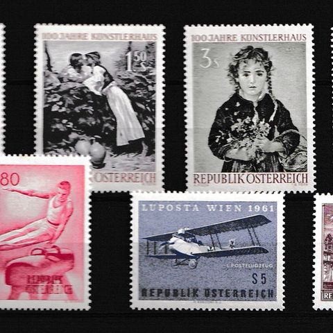 Østerrike 1961-65 - Lot postfriske merker (Ø8)