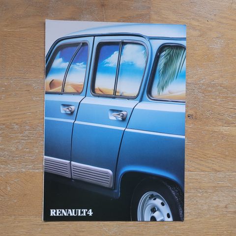 Brosjyre Renault 4 1986