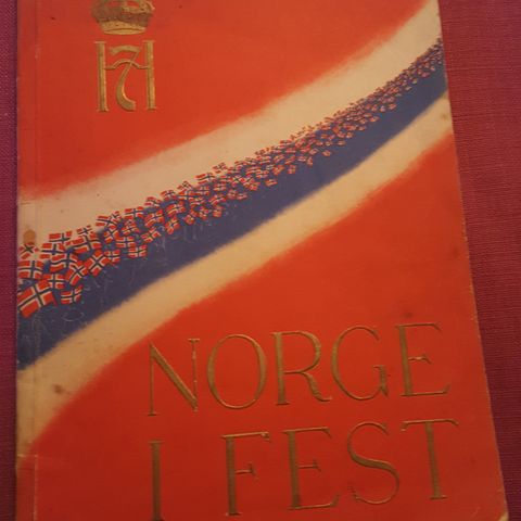 Norge i Fest - Tjukk album med masse bilder fra 1946