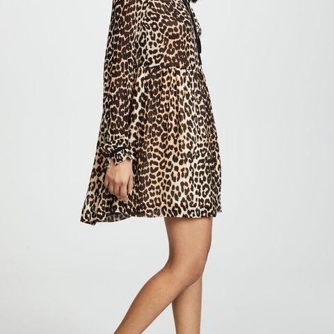 Ganni Leopard print kjole