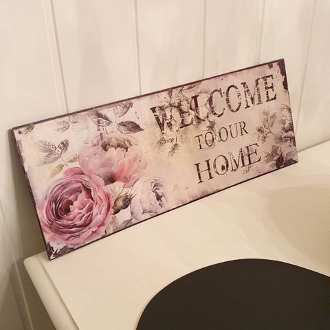 Welcome to out HOME skilt selges