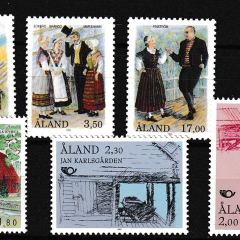 ÅLAND 1993 - POSTFRISKE SERIER  (403)