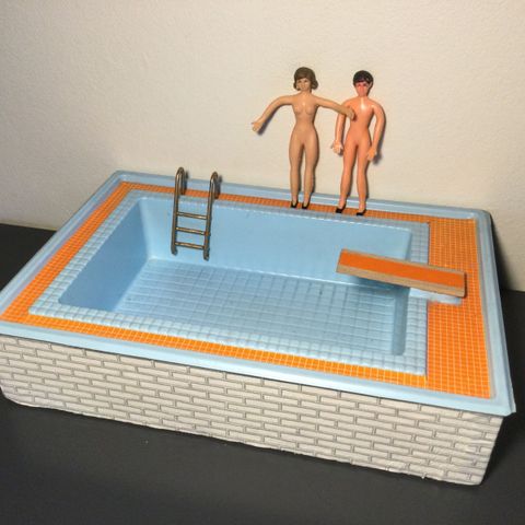 Vintage Lundby dukkehus pool