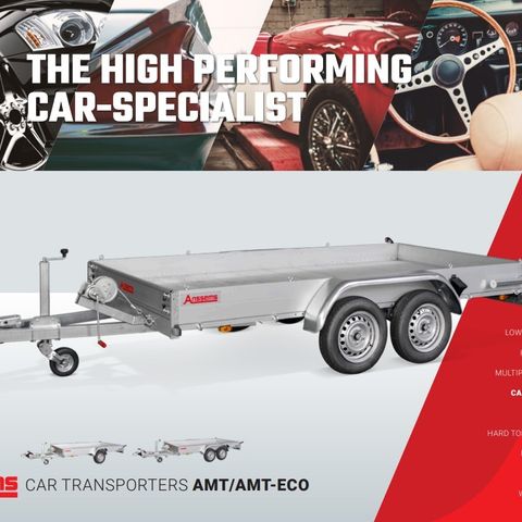 Anssems AMT 2500 ALU kombi biltransporter 440x190cm!