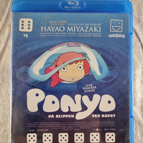 Ponyo Blu-ray ripefri med norsk tekst