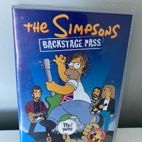 The Simpsons Backstage Pass DVD selges