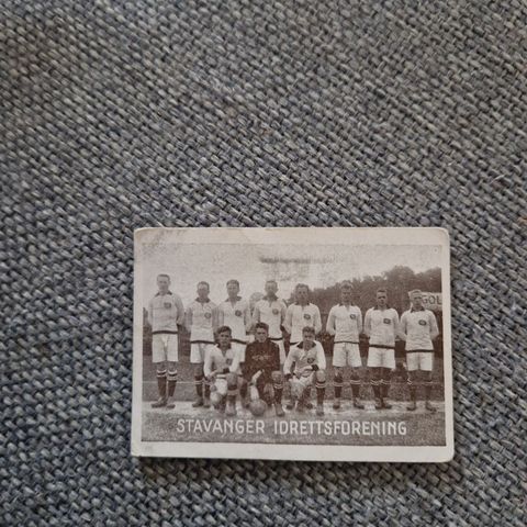 Stavanger Idrettsforening Viking Tiedemanns Tobak samlekort anno ca 1930