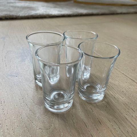 4 blanke shotglass