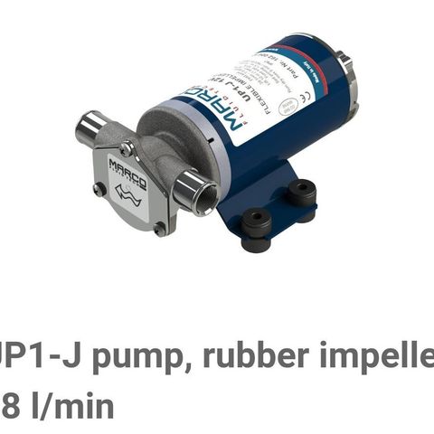 UP1-J Impeller pumpe til båt